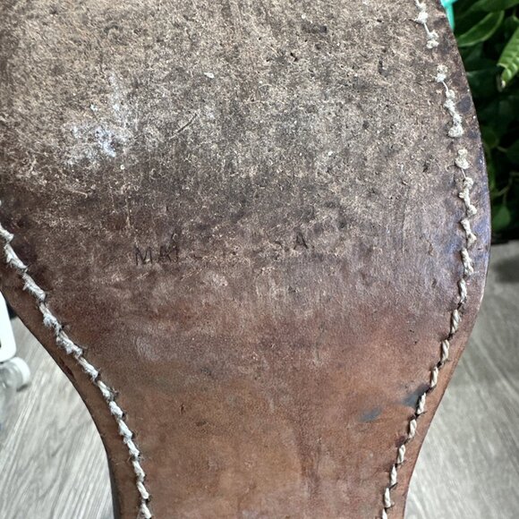 Vintage Frye Campus Women’s Red Rare Square Western Made In USA Boots 9 Fit Wide - Picture 10 of 10